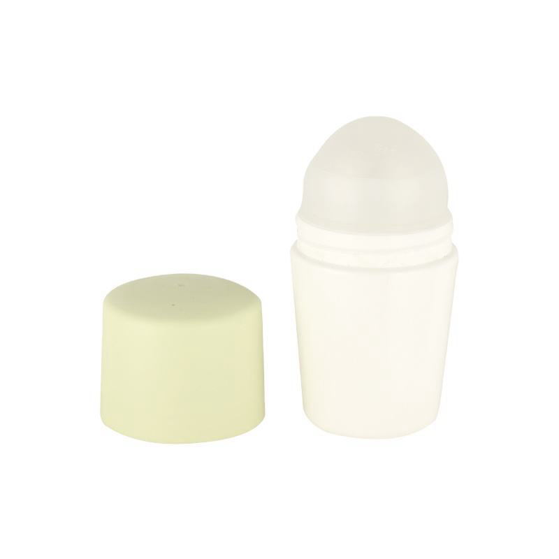 Empty Oil Bottle Antiperspirant 30ml Big Ball Frosted Roll On Bottle With White Plastic Screw Cap Wholesale