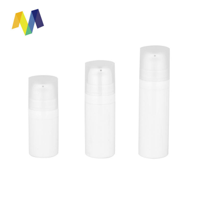 Factory Directly Sale Airless Pump Bottle Refillable Travel Containers 5ml 10ml 15ml white PP eye serum bottle