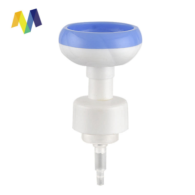 New Design Cosmetic PETG Blue Baby Hand Washing Pump 40mm 42mm Plastic Flower Foam Dispenser Pump,foam hand soap dispenser