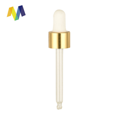 Dropper Oil Bottle Gold Aluminum Metal Cap Cover Dropper With Drop Cap null