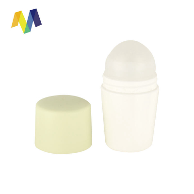 50ml Green Cover and White Bottle Body Roll on Plastic Bottles