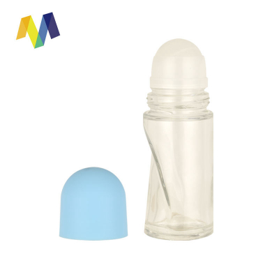 Clear color glass 50ml roll on bottle Perfume roll on bottle