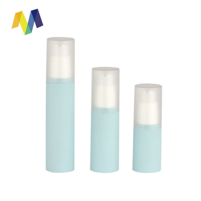 Custom Print Empty 15ml 30ml 50ml Plastic Round Eco Friendly Skincare Cosmetic Cream White Pp Pump Airless Bottle