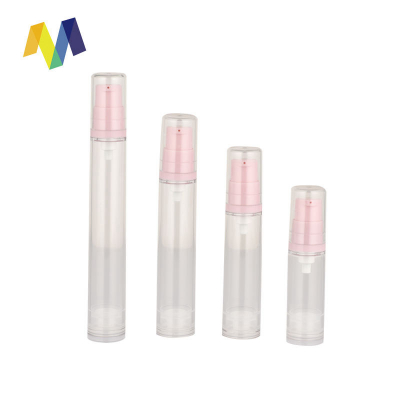 Cylindrical 5ML 10ML 15ML Pink color spray pump wholesale perfume bottles AS 12ml airless pump bottles