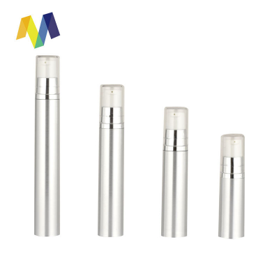 Silver 5ml 10ml 12ml 15ml Mini Atomizer White Head Mist Airless Spray Bottle Packaging Cosmetic Airless Pump Bottle