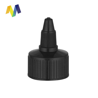 24mm 28mm Black/White Plastic nozzle lid Plastic Twist top lid